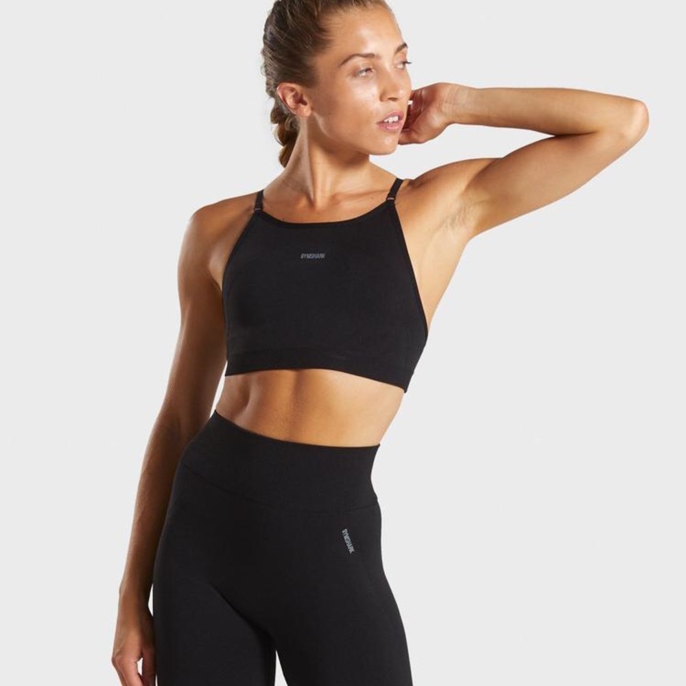 GYMSHARK FLEX HIGH NECK STRAPPY SPORTS BRA